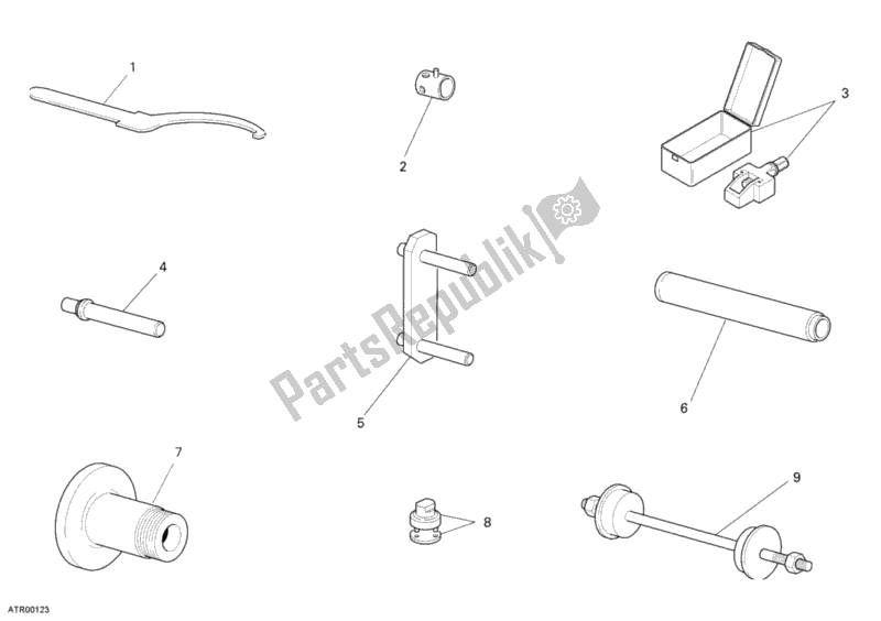 All parts for the Workshop Service Tools, Frame of the Ducati Monster S4R USA 1000 2007